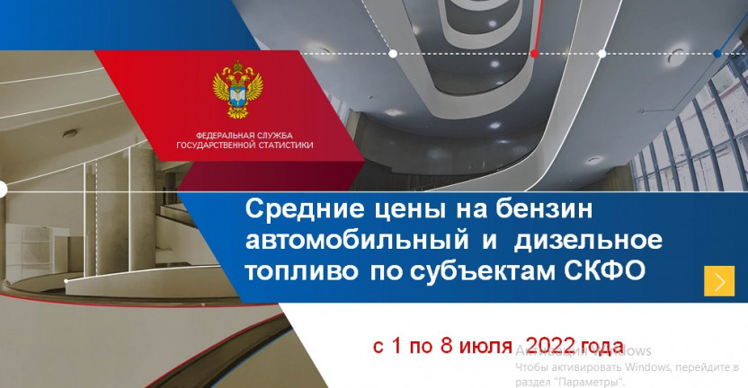 Средние цены на бензин  автомобильный и  дизельное топливо по субъектам СКФО с 1 по 8 июля 2022 года